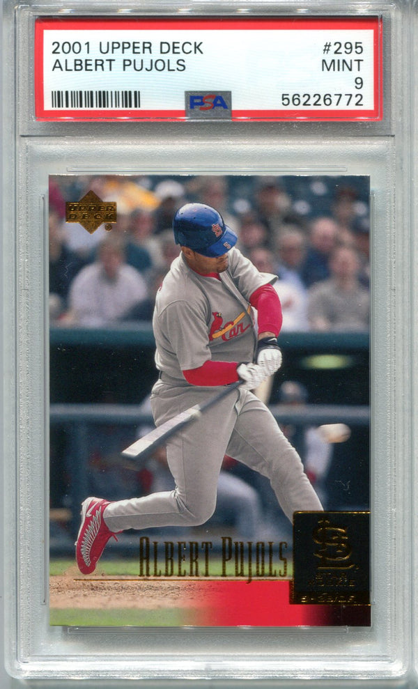 Albert Pujols 2001 Upper Deck #295 PSA Mint 9 Card