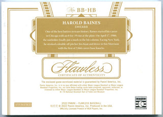 Harold Baines 2022 Panini Flawless 1/1 Bat Barrel Card #BB-HB