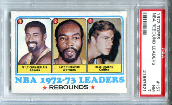 1973 Topps ABA Rebound Leaders #157  PSA NM 7 Card