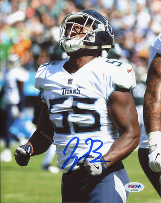 Jayon Brown Autographed Titans Celebration 8x10 Photo (PSA)