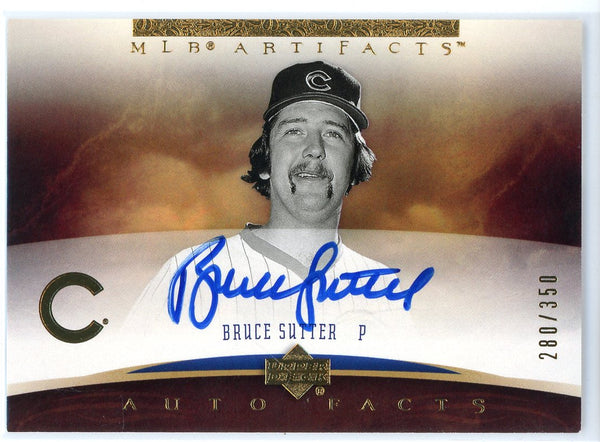 Bruce Sutter Autographed 2005 Upper Deck Auto Facts Card #SU