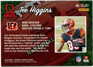 Tee Higgins Panini Chronicles Omega Rookie 2020