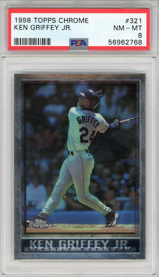 Ken Griffey Jr 1998 Topps Chrome Card #321 (PSA)