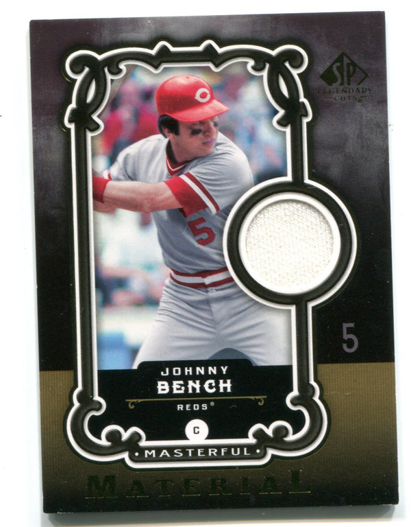 Johnny Bench 2007 Upper Deck SP Masterful Material #MMJB Card