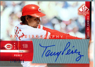 Tony Perez Autographed SP Authentic Card #178/320