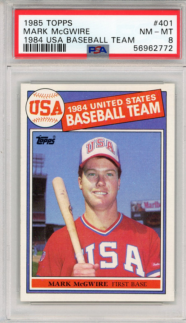 Mark McGwire 1985 Topps Card #401 (PSA)