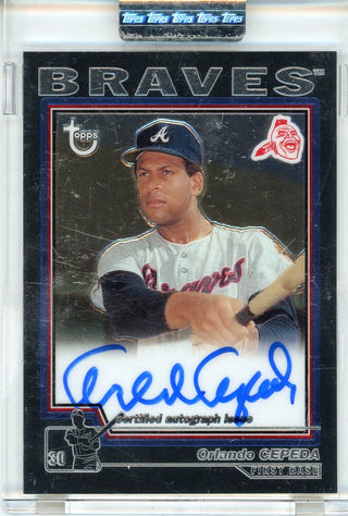 Orlando Cepeda Autographed 2004 Topps Encased Card #TA-OC