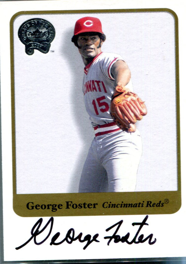 George Foster 2001 Fleer Autographed Card