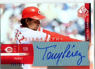 Tony Perez Autographed SP Authentic Card #265/320