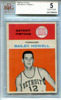 Bailey Howell 1961-62 Fleer #20 BGS EXCELLENT 5 Card