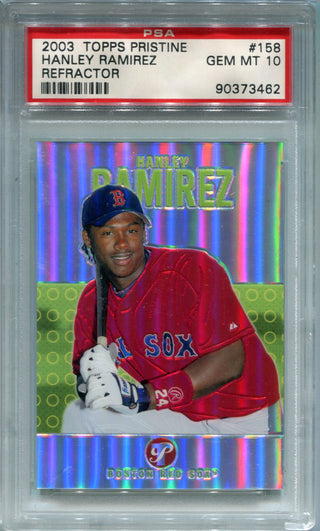 Hanley Ramirez 2003 Topps Pristine #158 PSA GEM MT 10 Refractor Card /1599