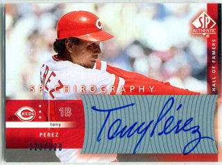 Tony Perez Autographed SP Authentic Card #123/320