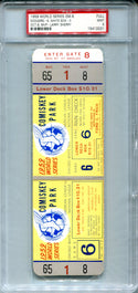 1959 World Series Baseball Game 6 Dodgers Vs. White Sox Full Game Ticket PSA 9