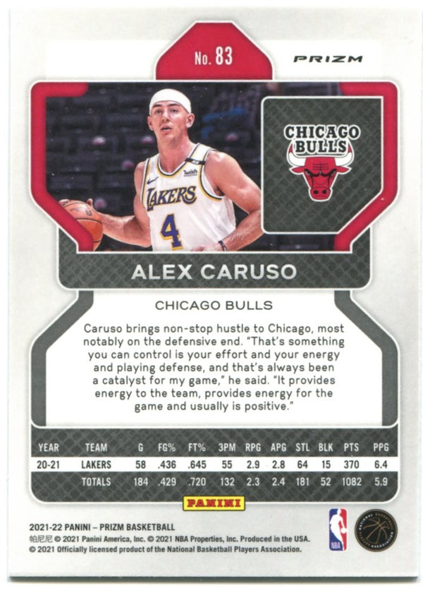 Alex Caruso Panini Prizm Red White & Blue 2021