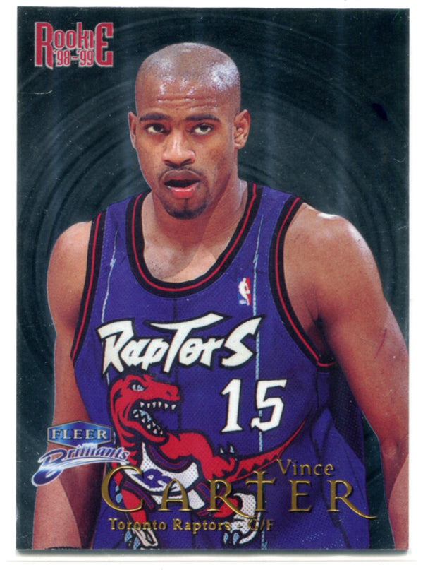 Vince Carter 1998-99 Fleer Brilliants Rookie Card #105