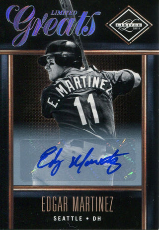 Edgar Martinez 2012 Limited Greats Autographed Card 15/250