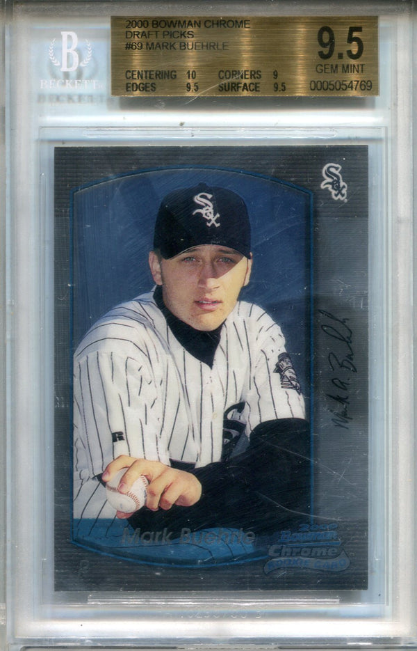 Mark Buehrle 2000 Bowman Chrome #69 BGS GEM MT 9.5 Card