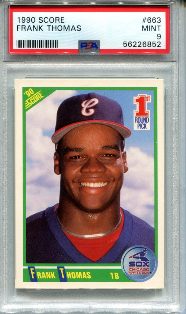 Frank Thomas 1990 Score PSA Mint 9 RC