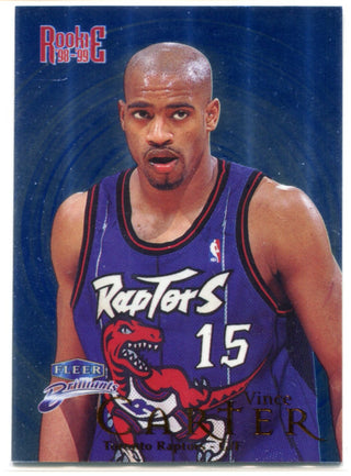 Vince Carter 1998-99 Fleer Brilliants Rookie Card #105B