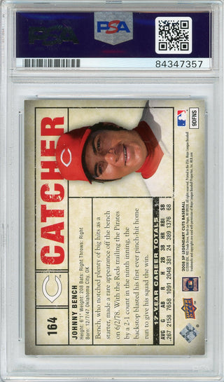 Johnny Bench Autographed 2008 Upper Deck SP Memorable Moments Card (PSA Auto Grade 10)