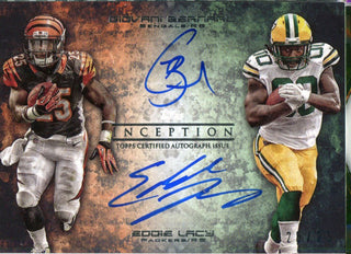 Giovani Bernard & Eddie Lacy Autographed 2013 Topps Inception Card