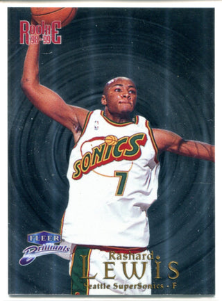 Rashard Lewis 1998-99 Fleer Brilliants Rookie Card #120