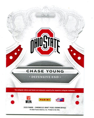 Chase Young 2020 Panini Chronicles Draft Picks #2 Crown Card