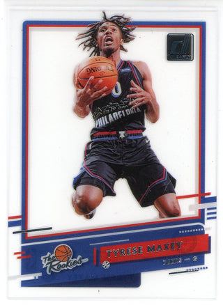 Tyrese Maxey 2020-21 Panini Clearly Donruss The Rookies Card #10