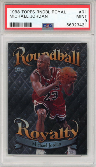 Michael Jordan 1998 Topps Roundball Royalty Card #R1 (PSA)