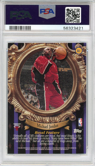 Michael Jordan 1998 Topps Roundball Royalty Card #R1 (PSA)