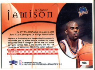 Antawn Jamison 1998-99 Fleer Brilliants Rookie Card #104