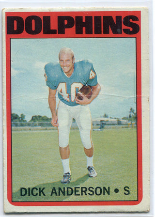 Dick Anderson 1972 Topps Card #98