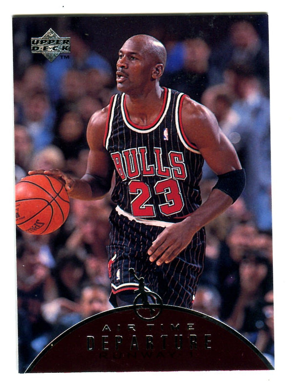 1997 Upper Deck Air Time Departure #AT4 Michael Jordan Card