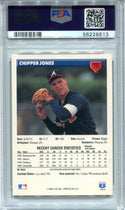 Chipper Jones 1993 Donruss Rated Rookie #721 PSA Mint 9