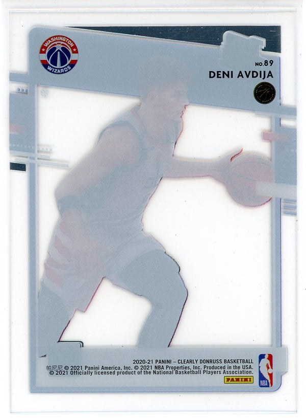 Deni Avdija 2020-21 Panini Clearly Donruss Rated Rookie Card #89