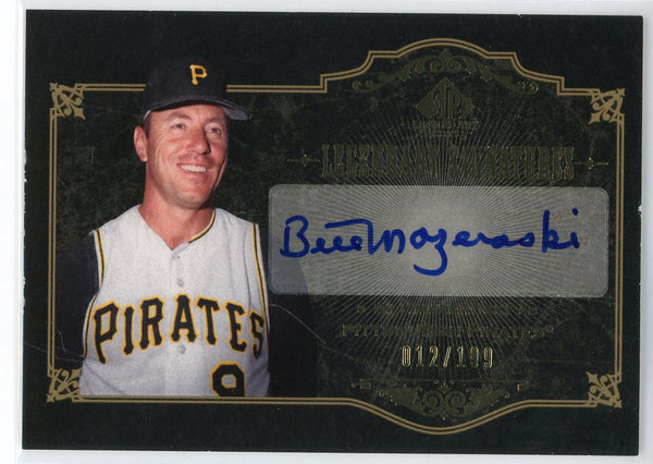 Bill Mazeroski Autographed 2007 Upper Deck Sp Legendary Cuts Card #LS-BM2