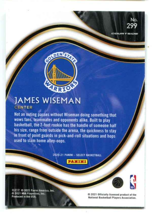 James Wiseman 2020 Panini Select #299 Courtside RC