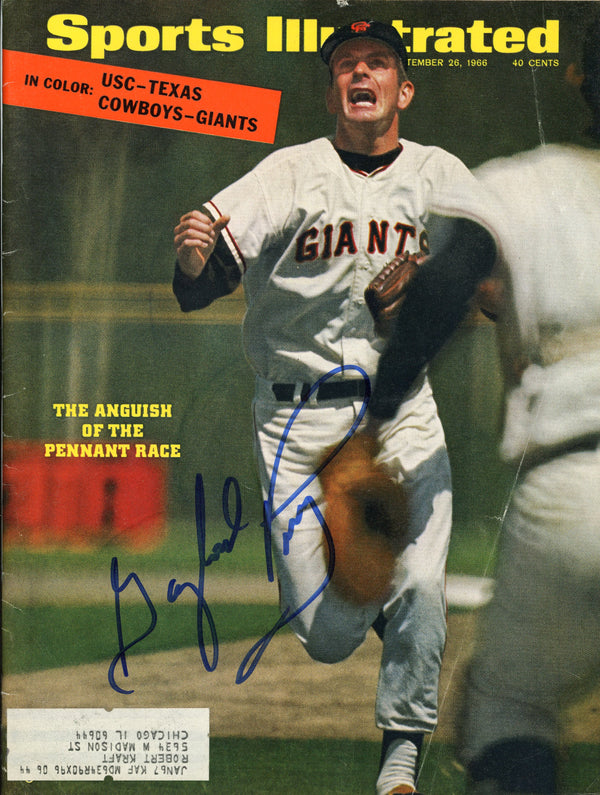 Gaylord Perry Autographed Sports Illustrated Magazine