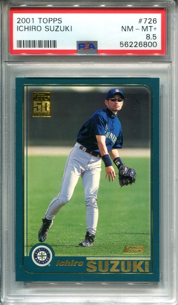 Ichiro Suzuki 2001 Topps #726 PSA NM-MT 8.5 Card