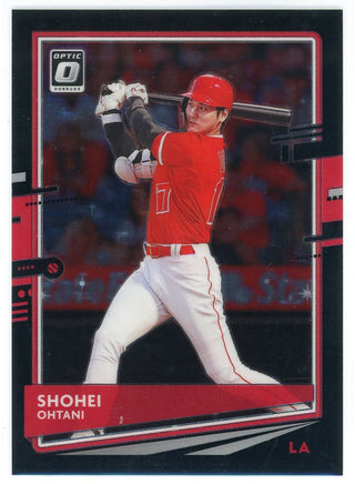 Shohei Ohtani 2020 Panini Donruss Optic Prizm Card #118