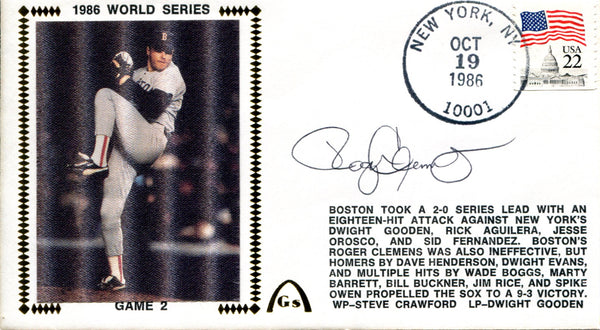 Roger Clemens Autographed First Day Cover (JSA)