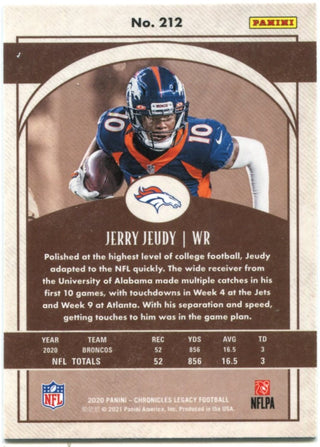 Jerry Juedy Panini Chronicles Legacy Rookie 2020