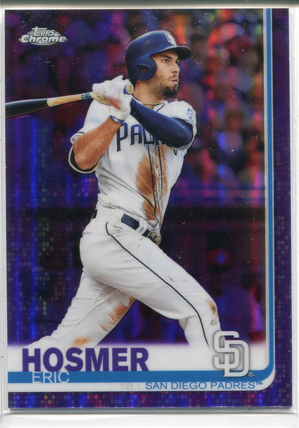 Eric Hosmer 2019 Topps Chrome Purple Refractor Card 141/299