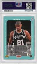 Tim Duncan 1997 Upper Deck Sp Card #128 (PSA)