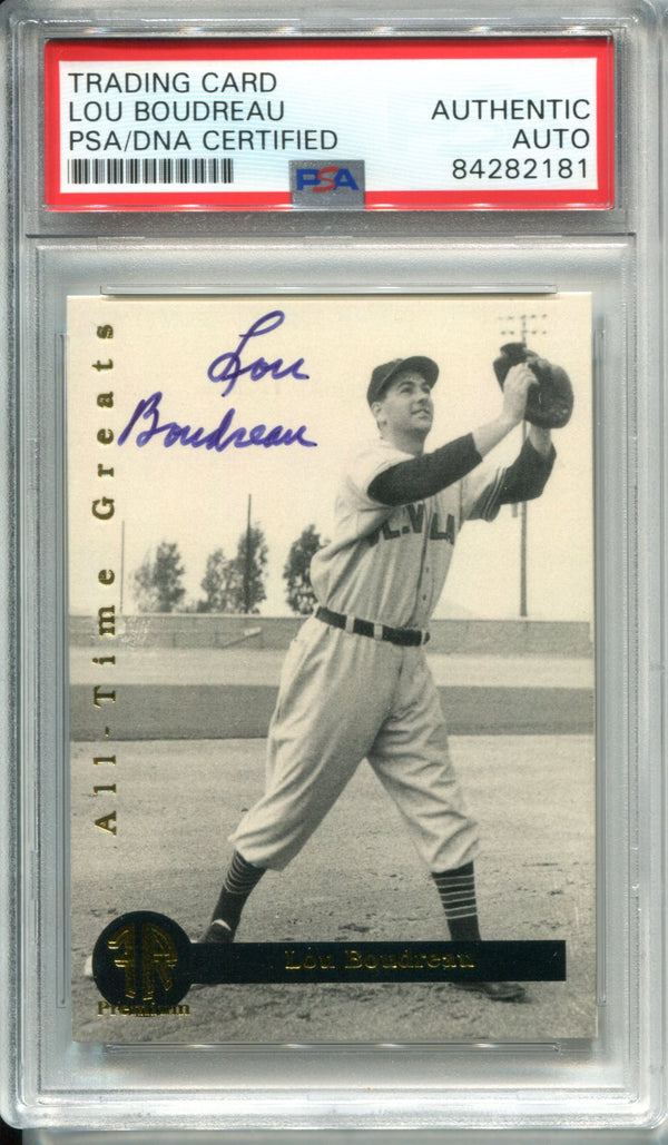 Lou Boudreau Autographed 1994 Trading Card (PSA)