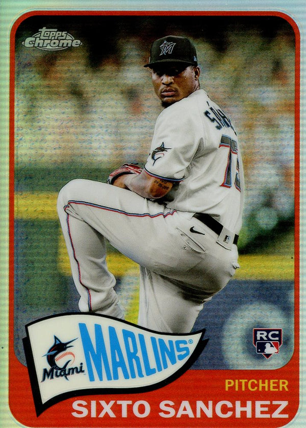 Sixto Sanchez 2021 Topps Chrome Rookie Card