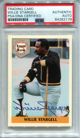 Willie Stargell Autographed 1992 Front Row Card (PSA)