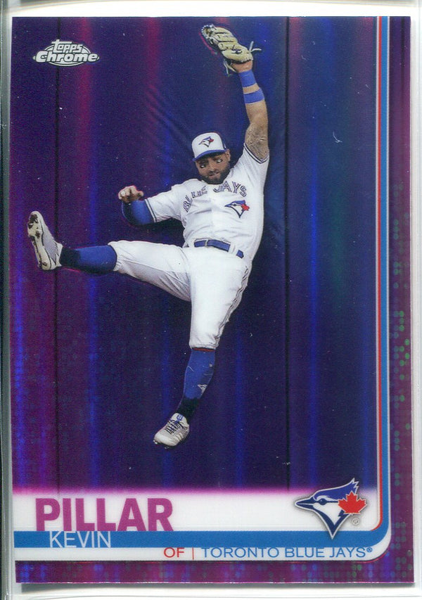 Kevin Pillar 2019 Topps Chrome Pink Refractor Card