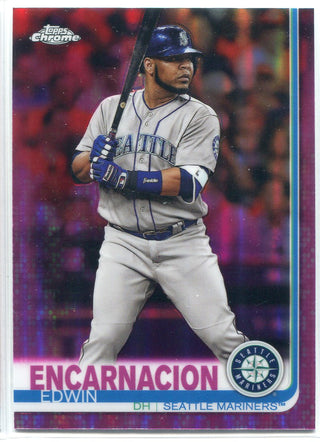 Edwin Encarnacion 2019 Topps Chrome Pink Refractor Card