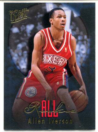 Allen Iverson 1996-97 Fleer Ultra Rookie Card #7